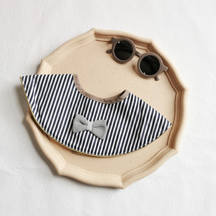 Baby Boy Saliva Towel Baby Bib Cotton Boy Baby Gentleman Bow Tie Fake Collar Waterproof Bib