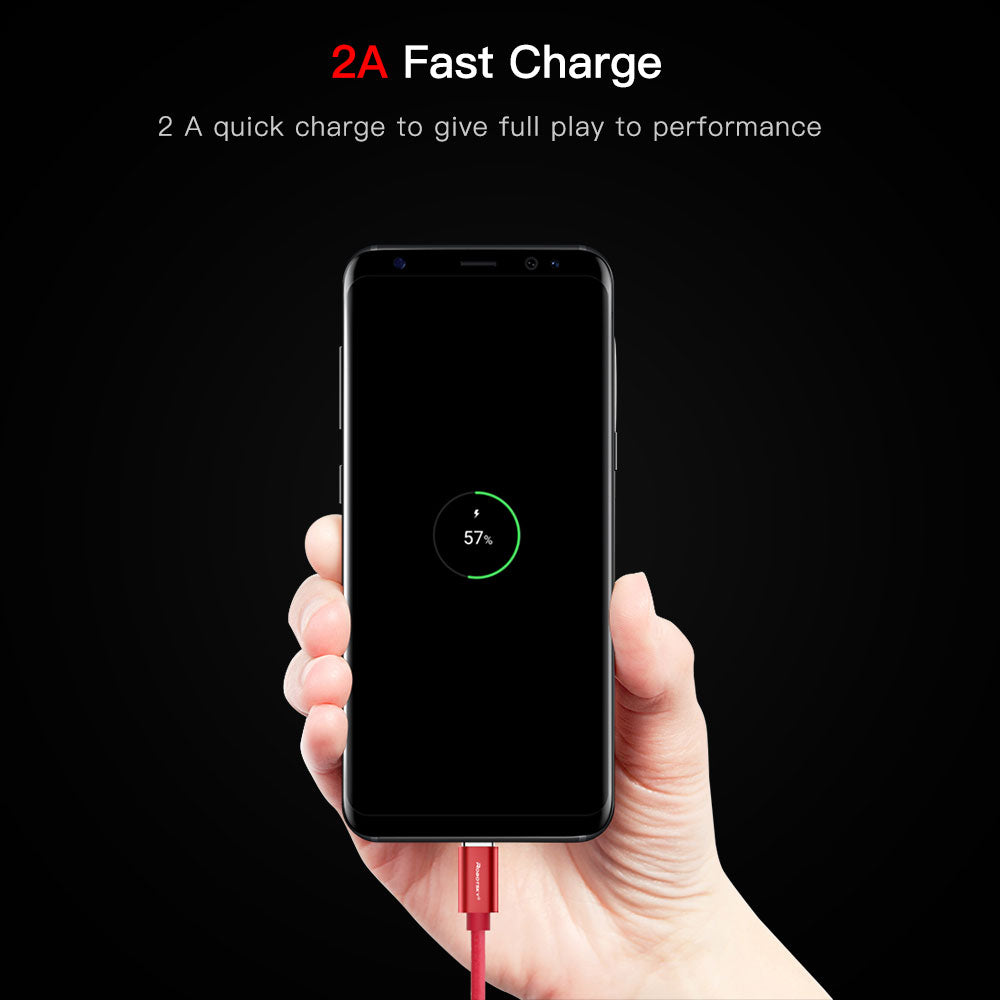 USB Cable for iPhone X 8 7 Plus 6S Micro usb Type-C Phone Charging Cable 2A Fast Charger for Samsung S9 S8 Plus Huawei