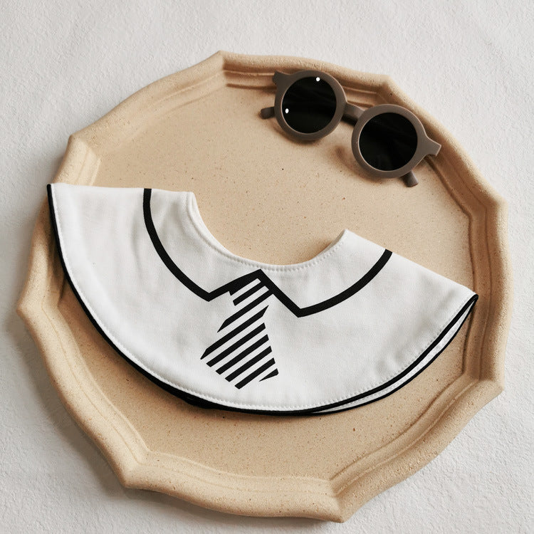 Baby Boy Saliva Towel Baby Bib Cotton Boy Baby Gentleman Bow Tie Fake Collar Waterproof Bib