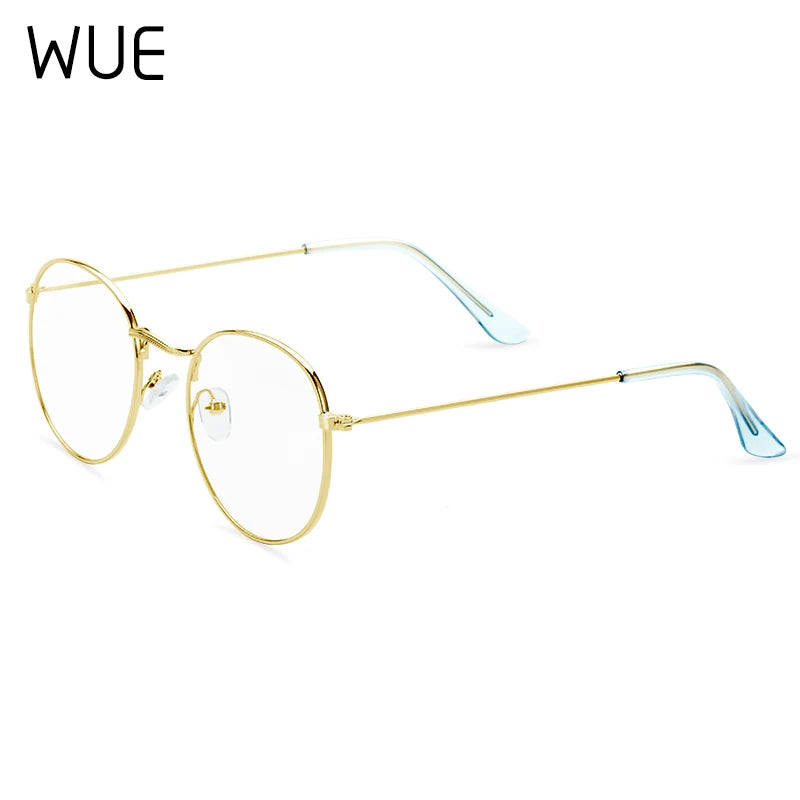 Computer Glasses Anti Blue Ray Glasses Blue Light Blocking Glasses Optical Eye Spectacle UV Blocking Gaming Filter Round Glasses